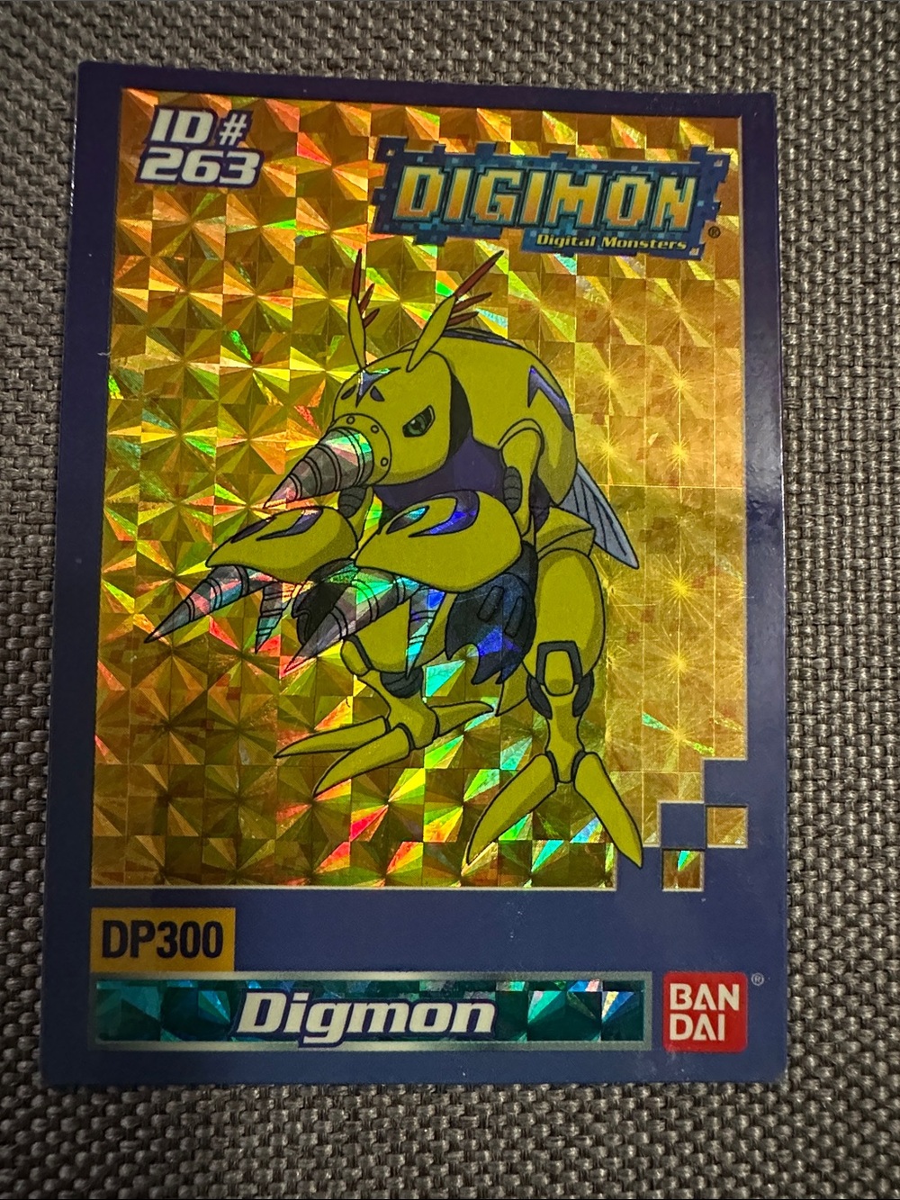 2000 Bandai Digimon Digital Monsters ID #263 Holo Prism Trading Card